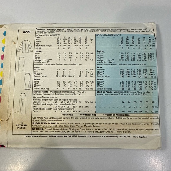 McCall's Carole Little for St. Tropez West Sewing‎ Pattern Uncut #6725 - Picture 3 of 4